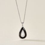 Collier Boyce Argent Blanc C&eacute;ramique Oxyde De Zirconium - Colliers fantaisie Femme | Histoire d&rsquo;Or