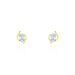Boucles D'oreilles Puces Vrille Ovale Or Jaune Topaze - Clous d'oreilles Femme | Histoire d’Or