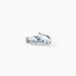 Cr&eacute;oles Rio Argent Blanc Oxyde De Zirconium - Boucles d'oreilles cr&eacute;oles Femme | Histoire d&rsquo;Or