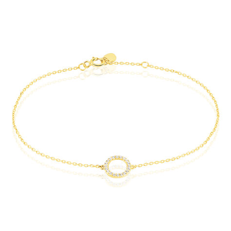 Bracelet Lim Or Jaune Oxyde De Zirconium - Bracelets Femme | Histoire d’Or