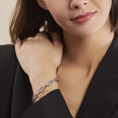 Bracelet Nazima Maille Marine Argent Blanc - Bracelets Femme | Histoire d’Or