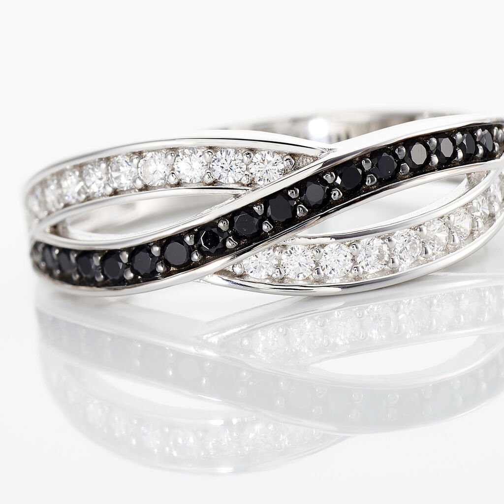 Bague Bethany Argent Blanc Oxyde De Zirconium - Bagues avec pierre Femme | Histoire d’Or