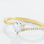 Bague Solitaire Or Jaune Sabeen Oxyde De Zirconium - Bagues solitaires Femme | Histoire d&rsquo;Or
