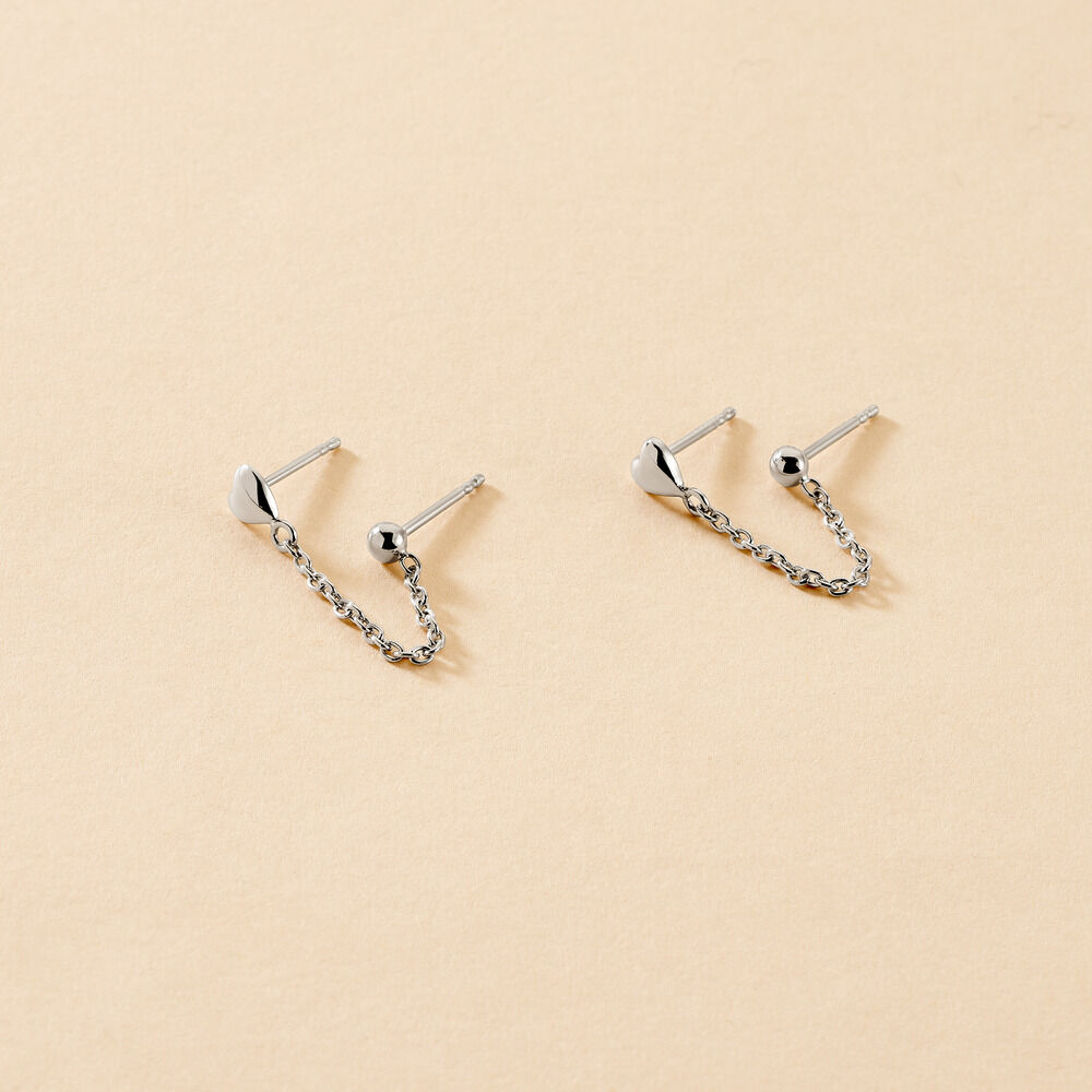 Boucles D'oreilles Pendantes Honor Argent Blanc - Boucles d'oreilles fantaisie Femme | Histoire d&rsquo;Or