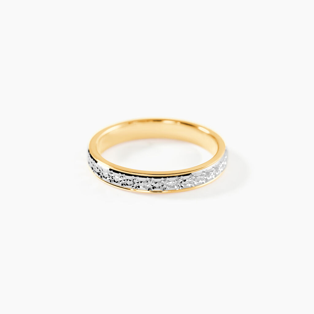 Alliance Heldea Ruban Plat Or Bicolore - Alliances Unisex | Histoire d&rsquo;Or