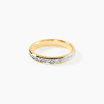 Alliance Heldea Ruban Plat Or Bicolore - Alliances Unisex | Histoire d&rsquo;Or