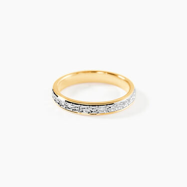 Alliance Heldea Ruban Plat Or Bicolore