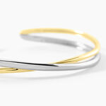 Bracelet Jonc Perfect Match Argent Bicolore - Bracelets joncs Femme | Histoire d&rsquo;Or