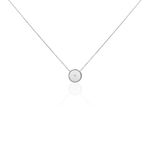 Collier Erina Argent Blanc Nacre Oxyde De Zirconium - Colliers fantaisie Femme | Histoire d&rsquo;Or