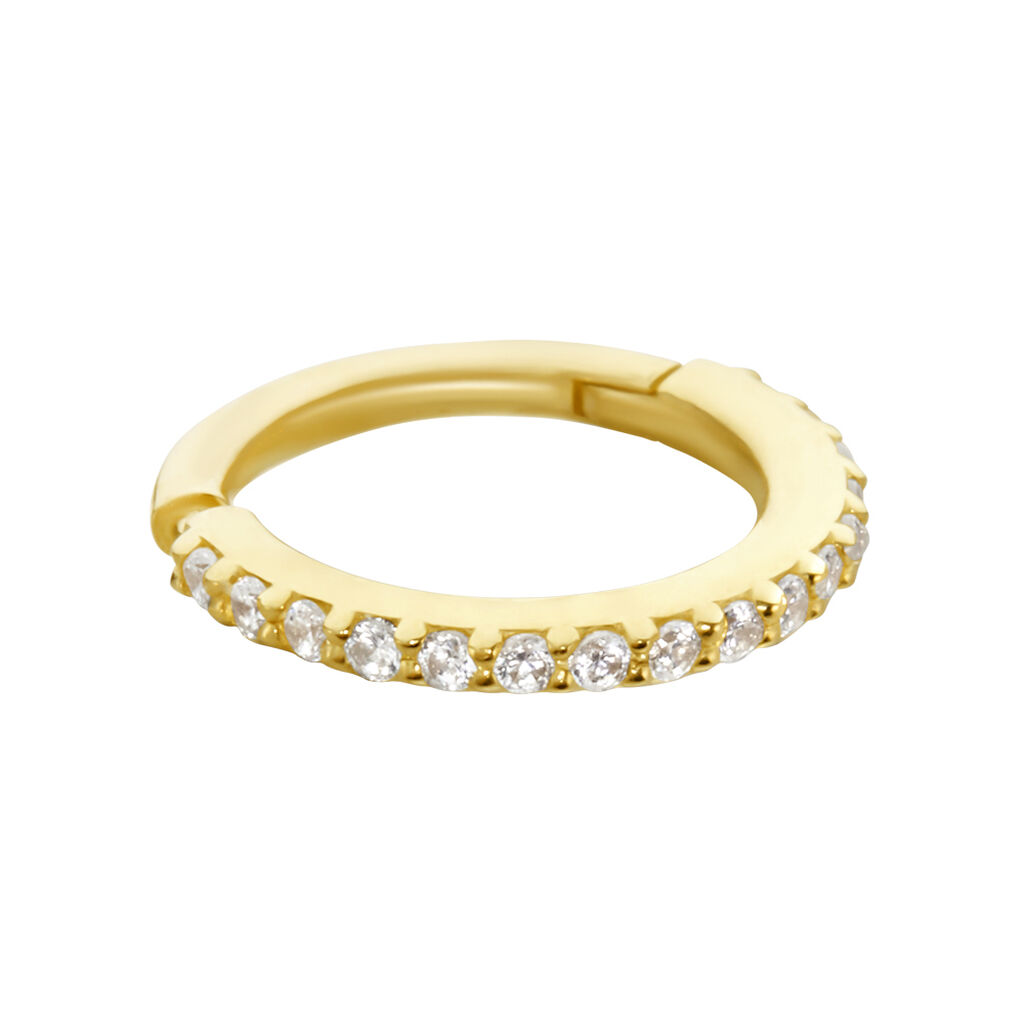 Piercing D'oreille Or Jaune Amaranthe Oxydes De Zirconium - Bijoux Femme | Histoire d’Or