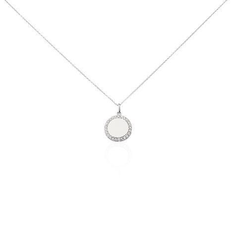 Collier Corazon1 Argent Blanc Oxyde De Zirconium - Colliers fantaisie Femme | Histoire d’Or