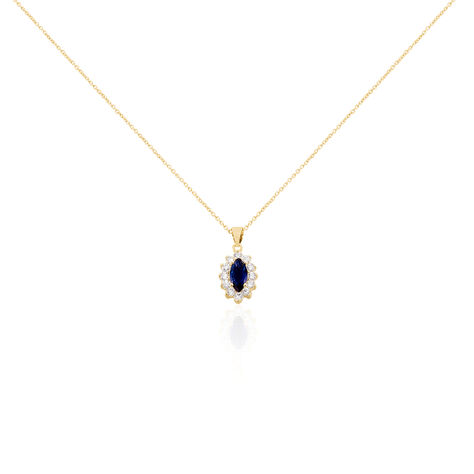 Collier Lisea Plaqué Or Jaune Verre Et Oxyde De Zirconium - Colliers fantaisie Femme | Histoire d’Or