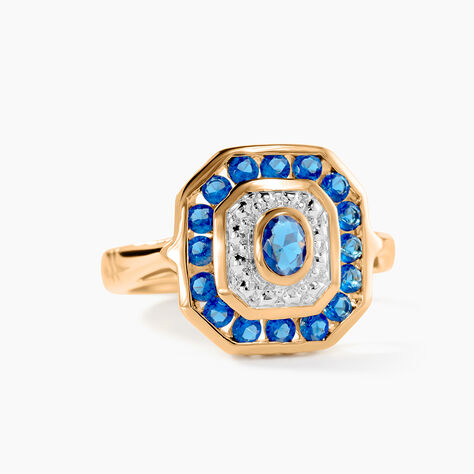 Bague Hans Plaqu&eacute; Or Oxyde Pierre - Bagues avec pierre Femme | Histoire d&rsquo;Or