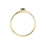 Bague Or Jaune Jehane Topaze Oxydes De Zirconium - Bagues solitaires Femme | Histoire d&rsquo;Or