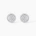 Boucles D'oreilles Puces Or Blanc Nawra Diamants Synthétiques - Clous d'oreilles Femme | Histoire d’Or