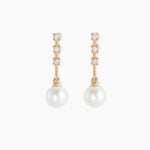 Boucles D'oreilles Pendantes Louise-marie Or Jaune Perle De Culture - Boucles d'oreilles pendantes Femme | Histoire d&rsquo;Or