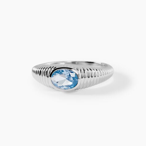 Bague Elowen Argent Blanc Oxyde De Zirconium - Bagues solitaires Femme | Histoire d&rsquo;Or