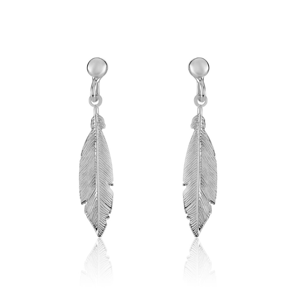 Boucles D'oreilles Pendantes Euriell Argent Blanc - Boucles d'oreilles fantaisie Femme | Histoire d’Or
