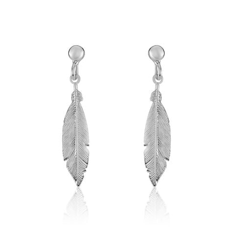 Boucles D'oreilles Pendantes Euriell Argent Blanc - Boucles d'oreilles fantaisie Femme | Histoire d’Or