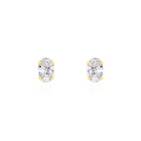 Boucles D'oreilles Puces Elea Or Jaune Oxyde