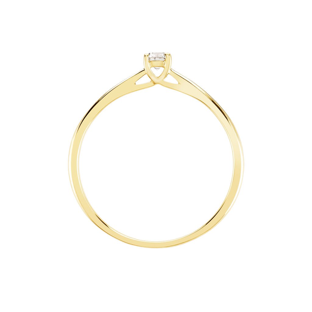 Bague Solitaire Aphrodite Or Jaune Diamant - Bagues solitaires Femme | Histoire d’Or