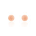 Boucles D'oreilles Puces Fidelia Boule Sablee Or Rose - Clous d'oreilles Femme | Histoire d’Or