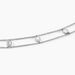 Collier Sixties Argent Blanc - Ras de cou Femme | Histoire d’Or