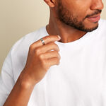 Bague Pulse Argent Blanc - Bagues fantaisie Homme | Histoire d&rsquo;Or