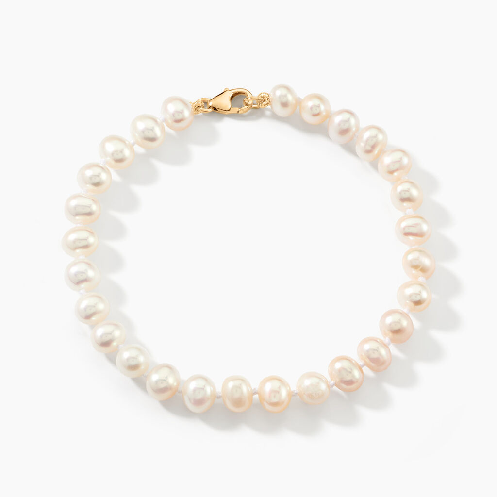 Bracelet Macy Or Jaune Perle De Culture