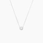 Collier Eurycide Or Blanc Oxyde De Zirconium - Colliers Femme | Histoire d&rsquo;Or