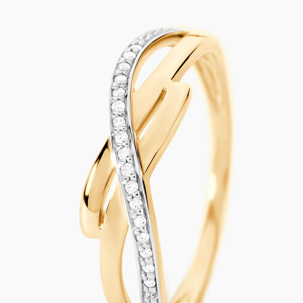 Bague Seraphia Or Jaune Diamant - Bagues avec pierre Femme | Histoire d&rsquo;Or