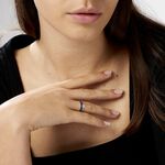 Bague Agapanthe Or Blanc Saphir Et Diamant - Bagues avec pierre Femme | Histoire d&rsquo;Or