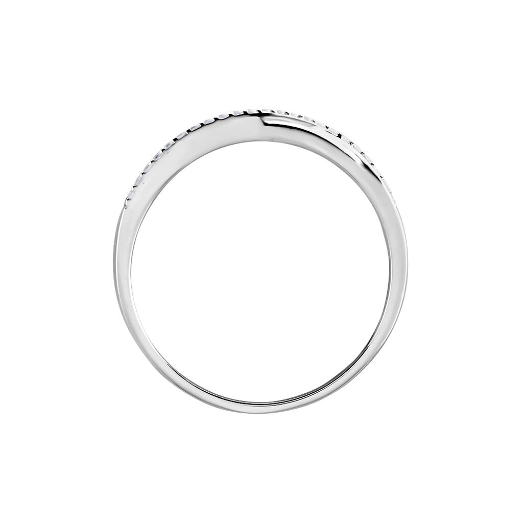 Bague Argent Blanc Agrona Oxydes De Zirconium - Bagues avec pierre Femme | Histoire d’Or