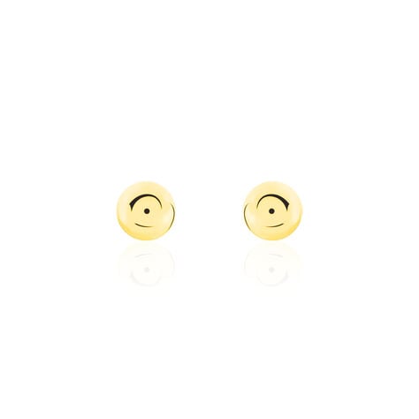 Boucles D'oreilles Puces Fidelia Boule Or Jaune - Clous d'oreilles Femme | Histoire d’Or