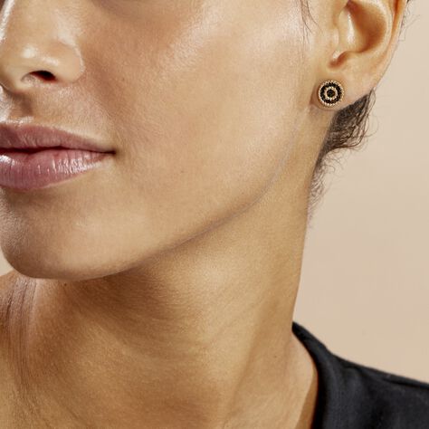 Boucles D'oreilles Puces Laria Plaqué Or Jaune - Boucles d'oreilles fantaisie Femme | Histoire d’Or