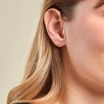 Boucles D'oreilles Puces Eily Or Jaune Oxyde De Zirconium - Clous d'oreilles Famille | Histoire d&rsquo;Or