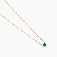 Collier Onora Or Jaune Emeraude