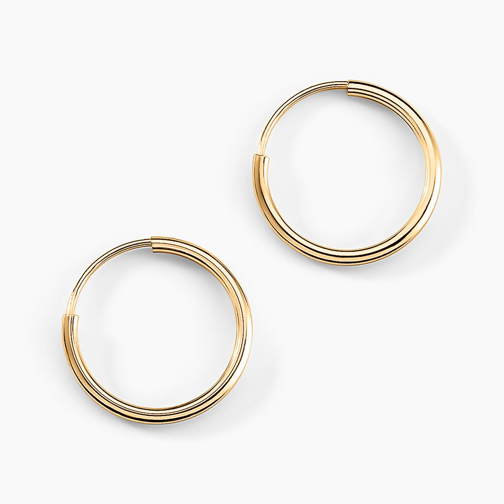 Créoles Dominae Or Jaune - Boucles d'oreilles créoles Femme | Histoire d’Or