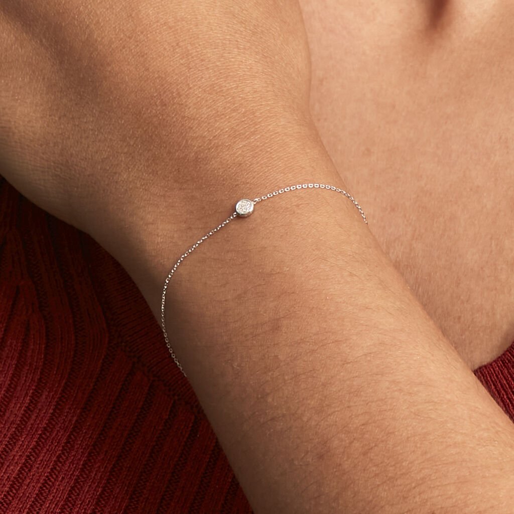 Bracelet Violanda Or Blanc Diamant - Bracelets Femme | Histoire d’Or
