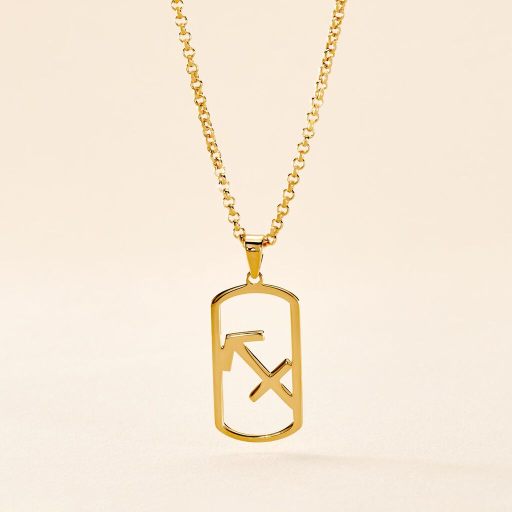 Collier Plaqué Or Prospero - Colliers Zodiaque Homme | Histoire d’Or