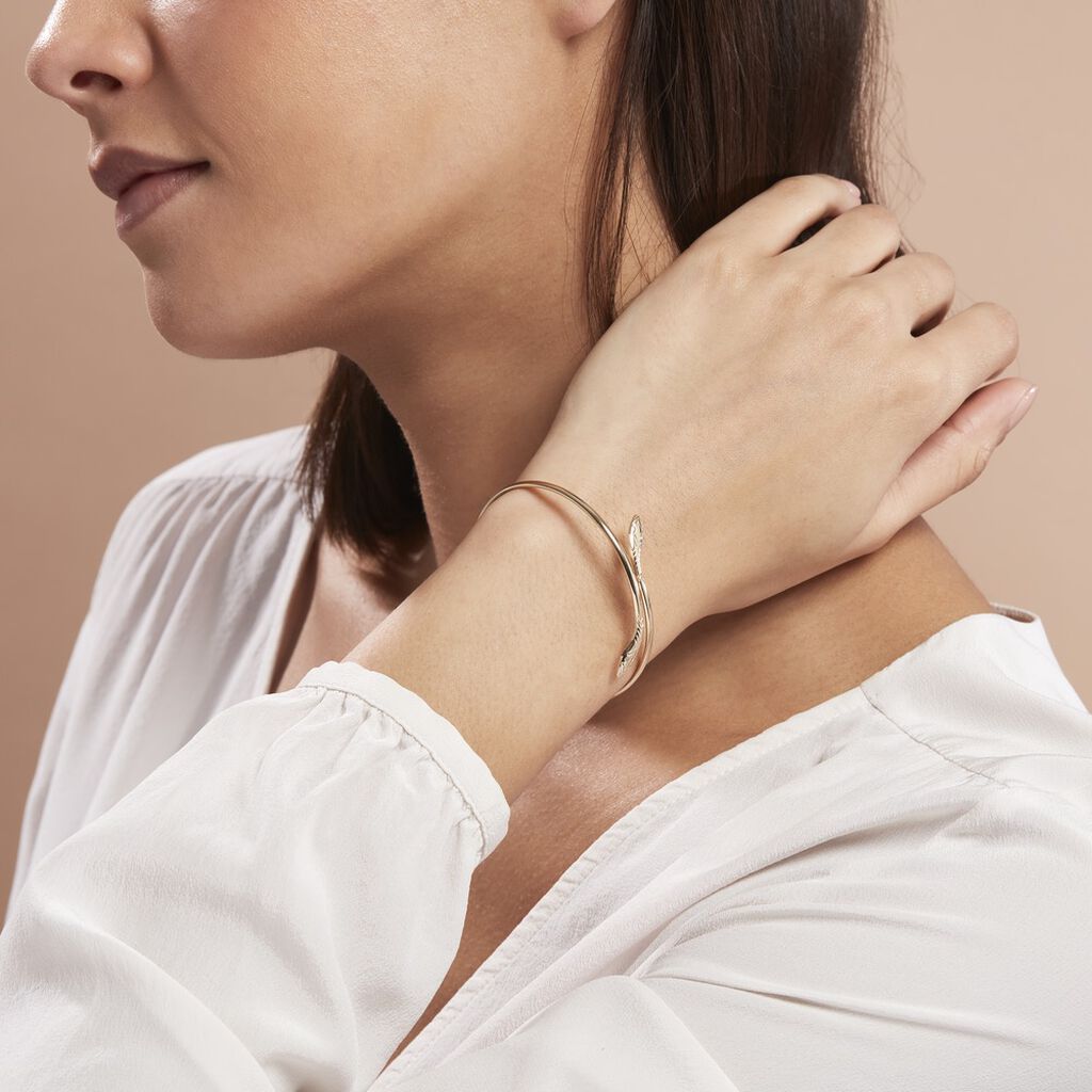 Bracelet Jonc Wandala Plaqué Or Jaune - Bracelets fantaisie Femme | Histoire d’Or