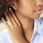 Boucles D'oreilles Pendantes Vera Argent Blanc Oxyde De Zirconium - Boucles d'oreilles fantaisie Femme | Histoire d&rsquo;Or