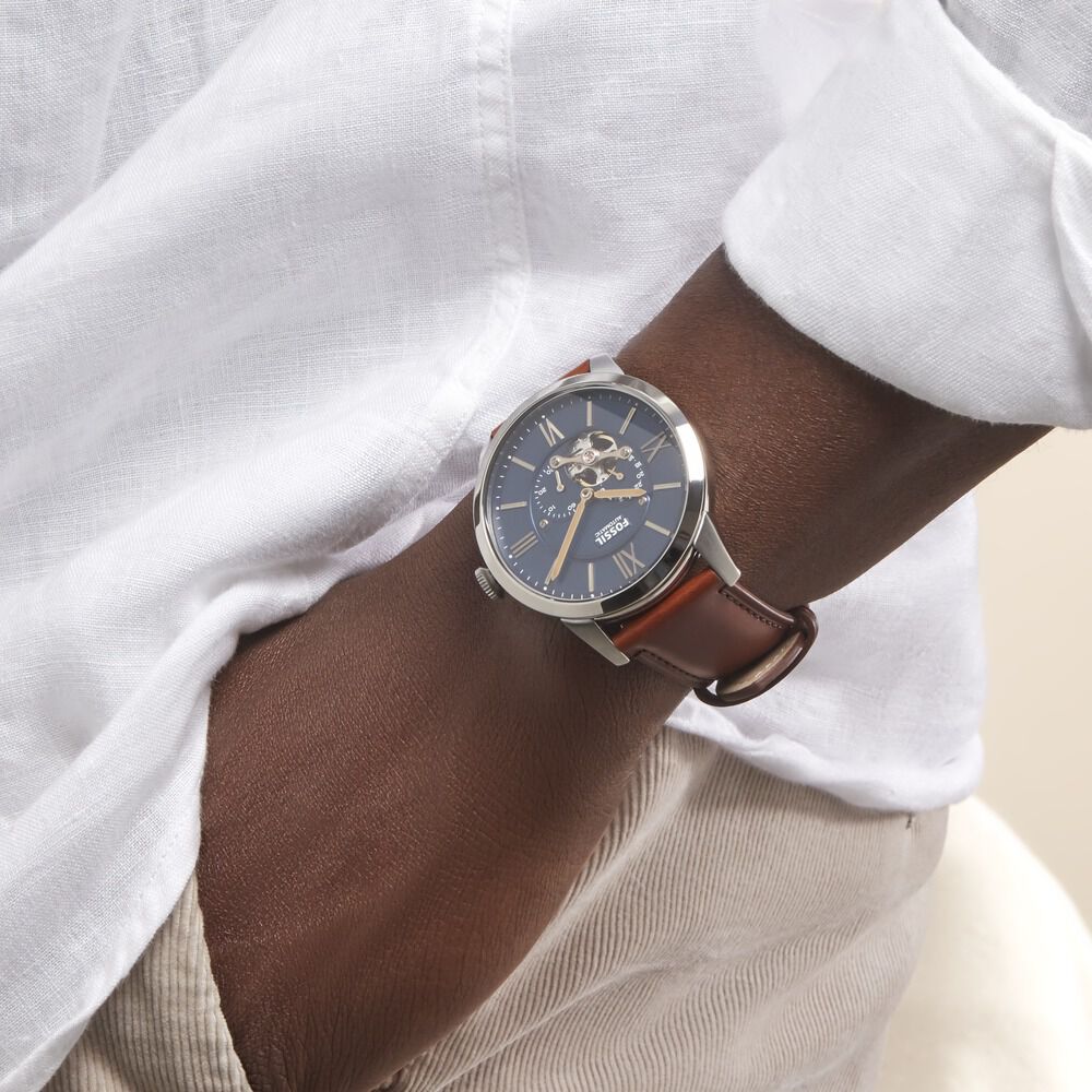 Montre Fossil Townsman Bleu Clearance 