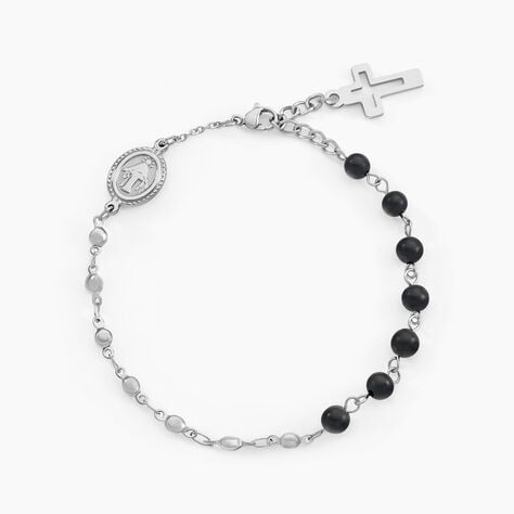 Bracelet Maximus Acier Blanc Onyx - Bracelets Homme | Histoire d’Or