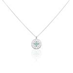 Collier Krysia Argent Blanc Email Turquoise - Colliers fantaisie Femme | Histoire d&rsquo;Or