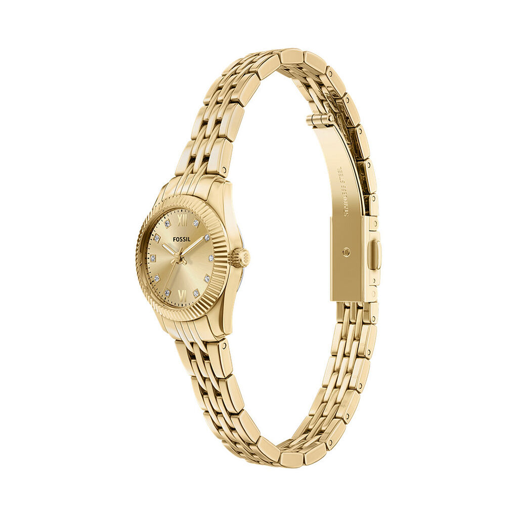 Montre Fossil Scarlette Micro Dor&eacute; - Montres Femme | Histoire d&rsquo;Or