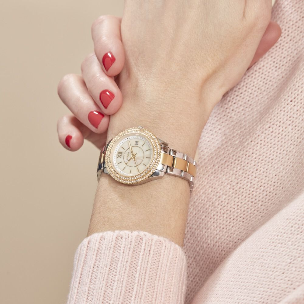 Montre fossil femme bicolore outlet