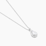Collier M&eacute;lie Argent Blanc Oxyde De Zirconium - Colliers fantaisie Femme | Histoire d&rsquo;Or