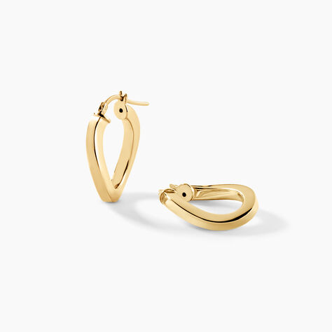 Cr&eacute;oles Silla Argent Dor&eacute; A L'Or 750/1000 - Boucles d'oreilles cr&eacute;oles Femme | Histoire d&rsquo;Or