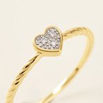 Bague Svana Or Jaune Diamant - Bagues avec pierre Femme | Histoire d&rsquo;Or